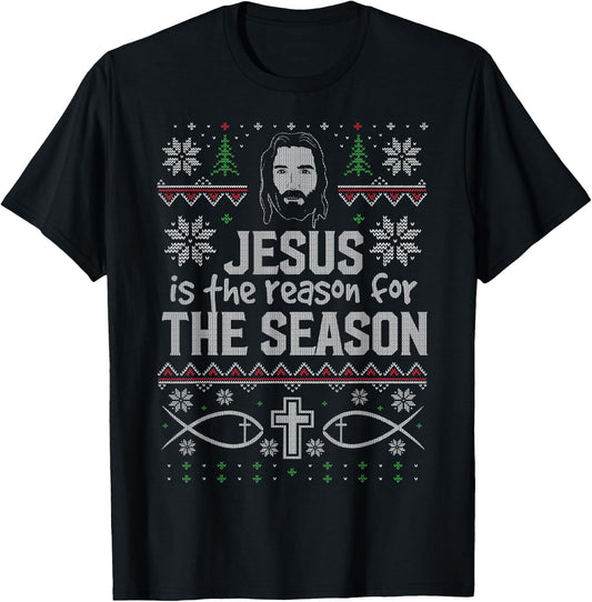 Jesus is the Reason for the Season - Christmas T-Shirt - T-Shirt | Black