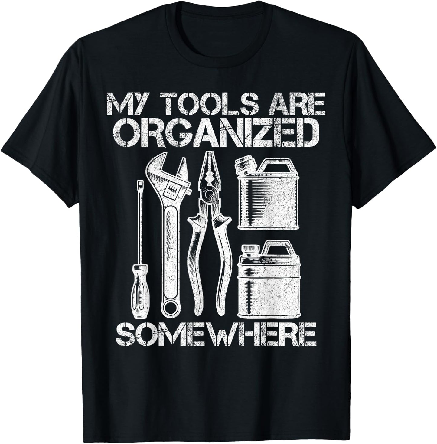 Mechanic Auto Repair Car Builder Garage Tools Funny T-Shirt - T-Shirt | Black