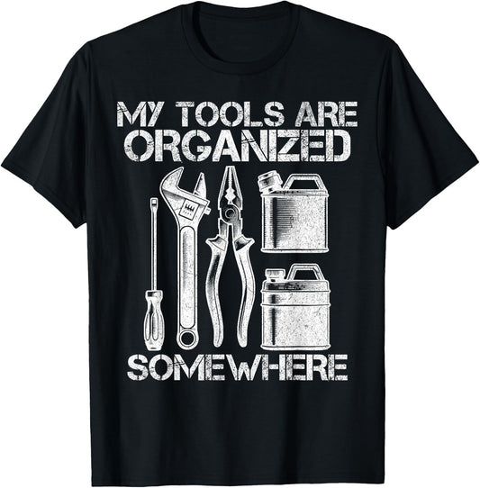 Mechanic Auto Repair Car Builder Garage Tools Funny T-Shirt - T-Shirt | Black