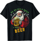 Ho Ho Holy Shit I Need a Beer Funny Santa Christmas Drinking T-Shirt - T-Shirt | Black