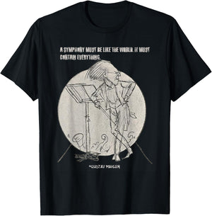 Gustav Mahler Bohemian Composer Conductor T-Shirt - T-Shirt | Black