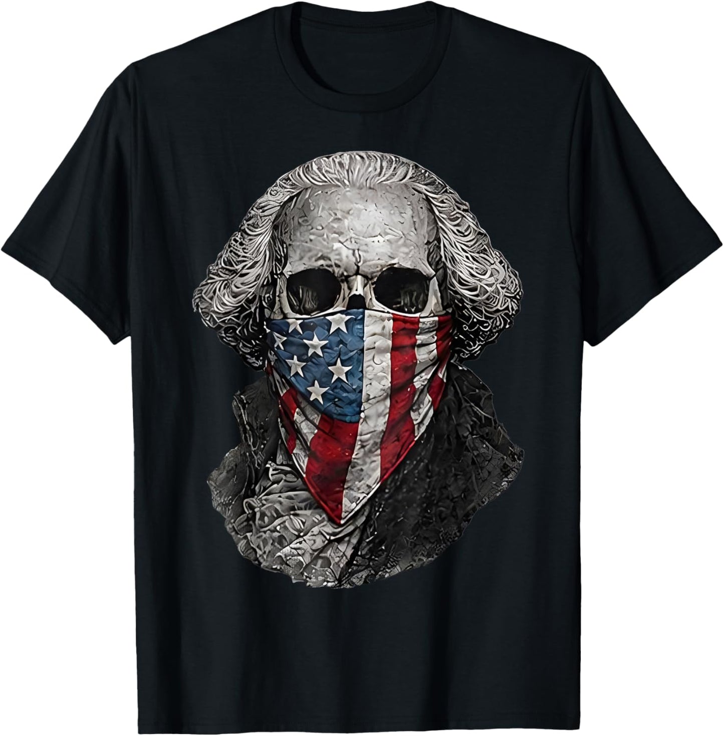 USA Flag T-Shirt - T-Shirt | Black