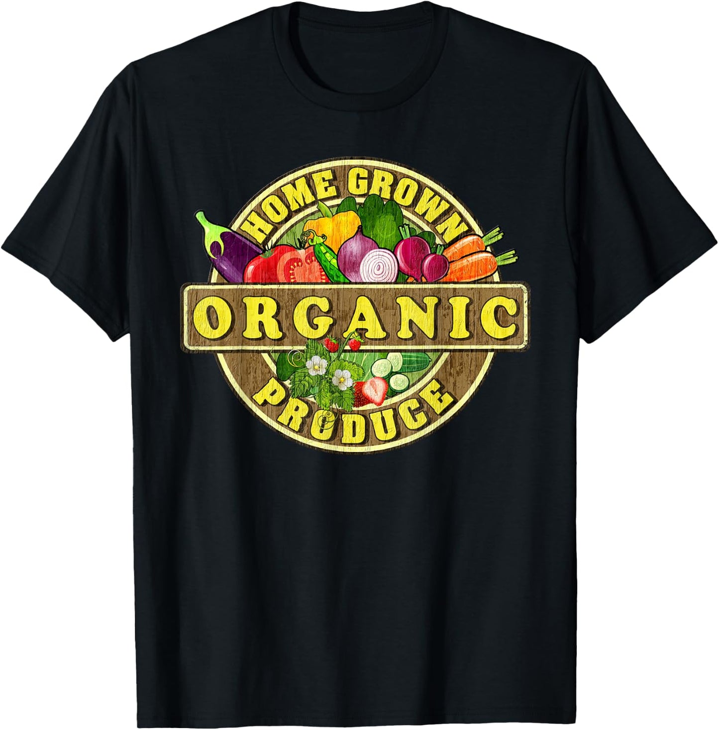 Organic Home Grown Produce T-Shirt - T-Shirt | Black
