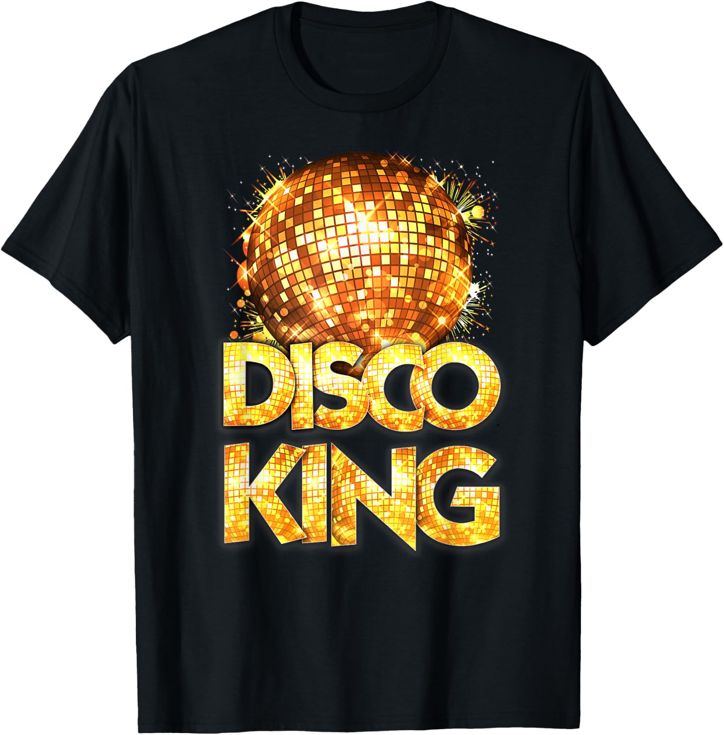 Disco King - Seventies Costume Disco Ball Vintage Dancing T-Shirt - T-Shirt | Black