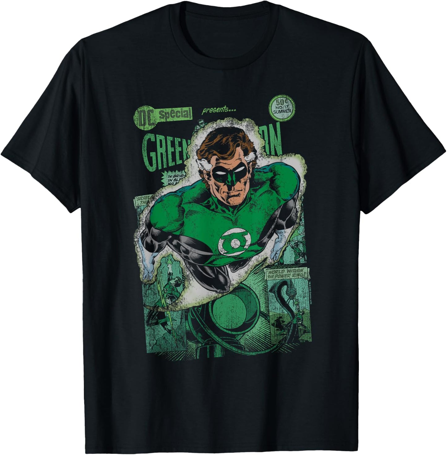 Green Lantern #1 Distress T Shirt T-Shirt - T-Shirt | Black
