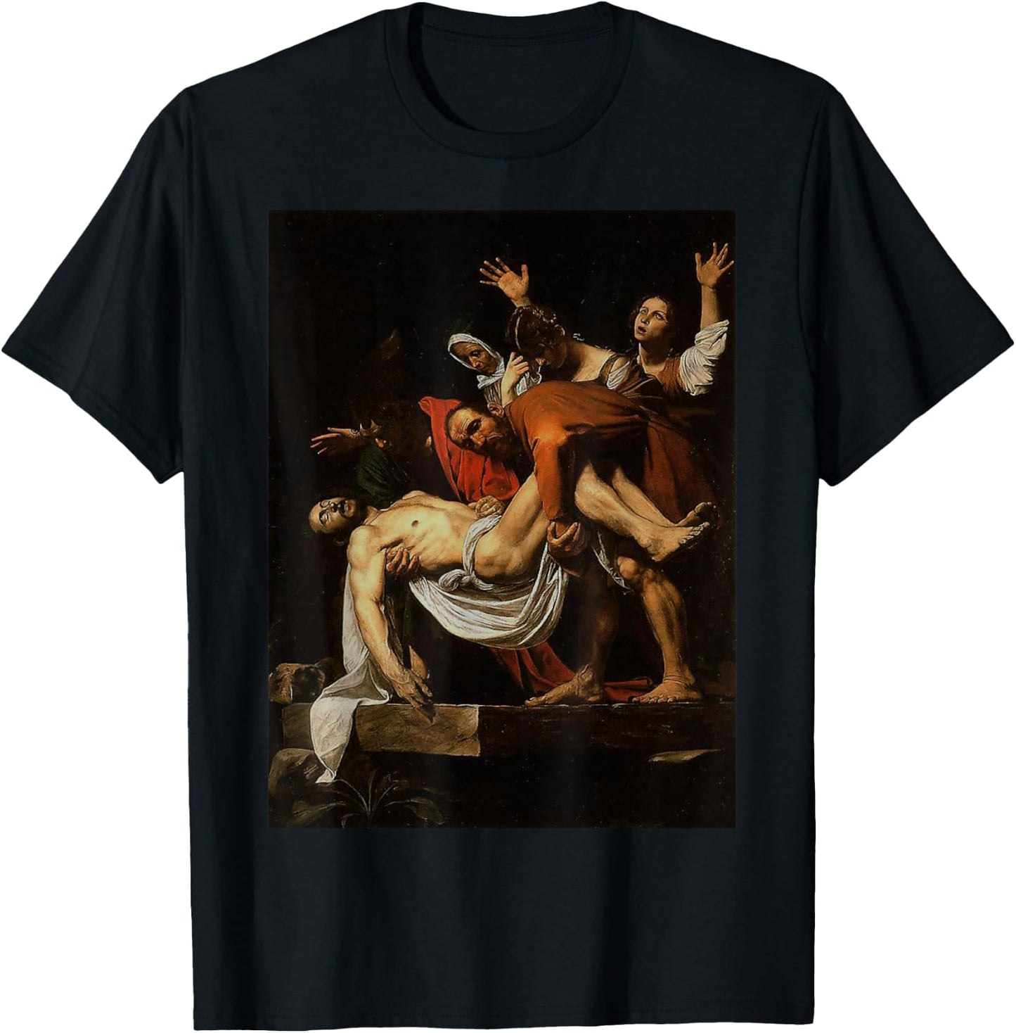 Caravaggio's The Entombment of Christ T-Shirt - T-Shirt | Black