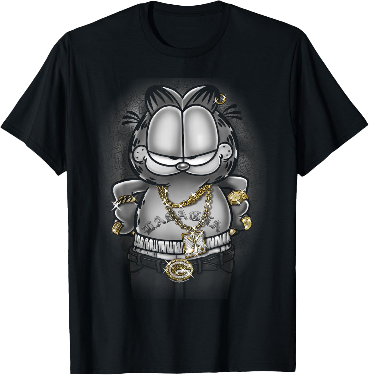 Garfield Lasagna for Life T-Shirt - T-Shirt | Black