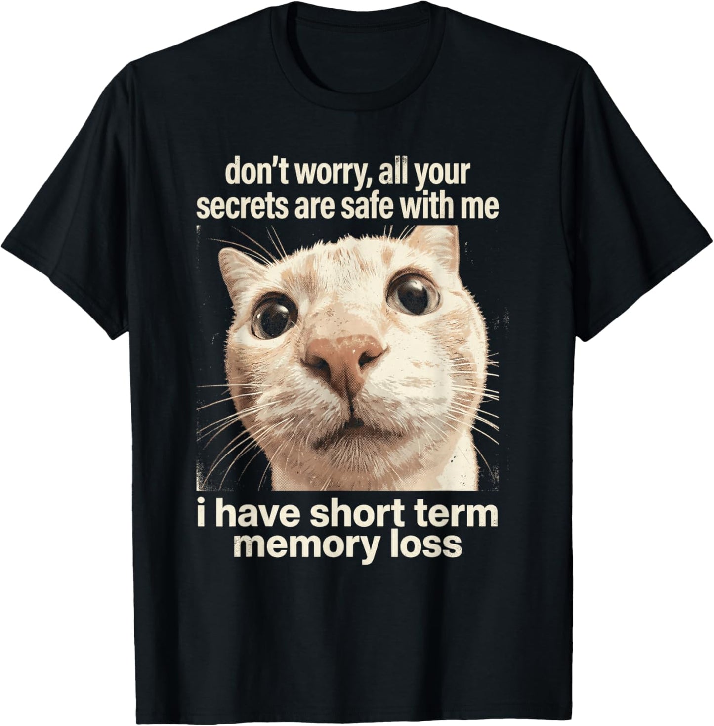 Safe Bad Memory Humor T-Shirt - T-Shirt | Black