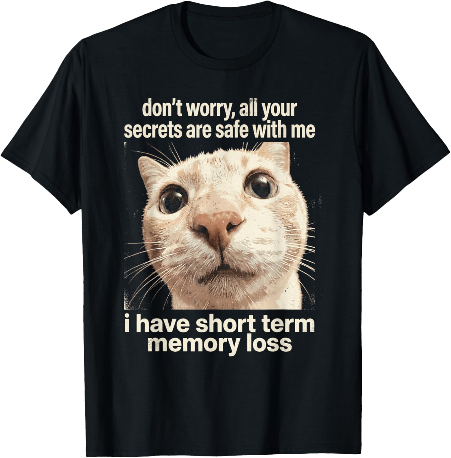 Safe Bad Memory Humor T-Shirt - T-Shirt | Black