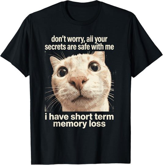 Safe Bad Memory Humor T-Shirt - T-Shirt | Black