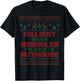 Ugly Christmas Jolliest Bunch of A-holes Movie Fun Gift T-Shirt - T-Shirt | Black