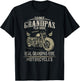 Real Grandpas Ride Motorcycle Biker Grandpa T-Shirt - T-Shirt | Black
