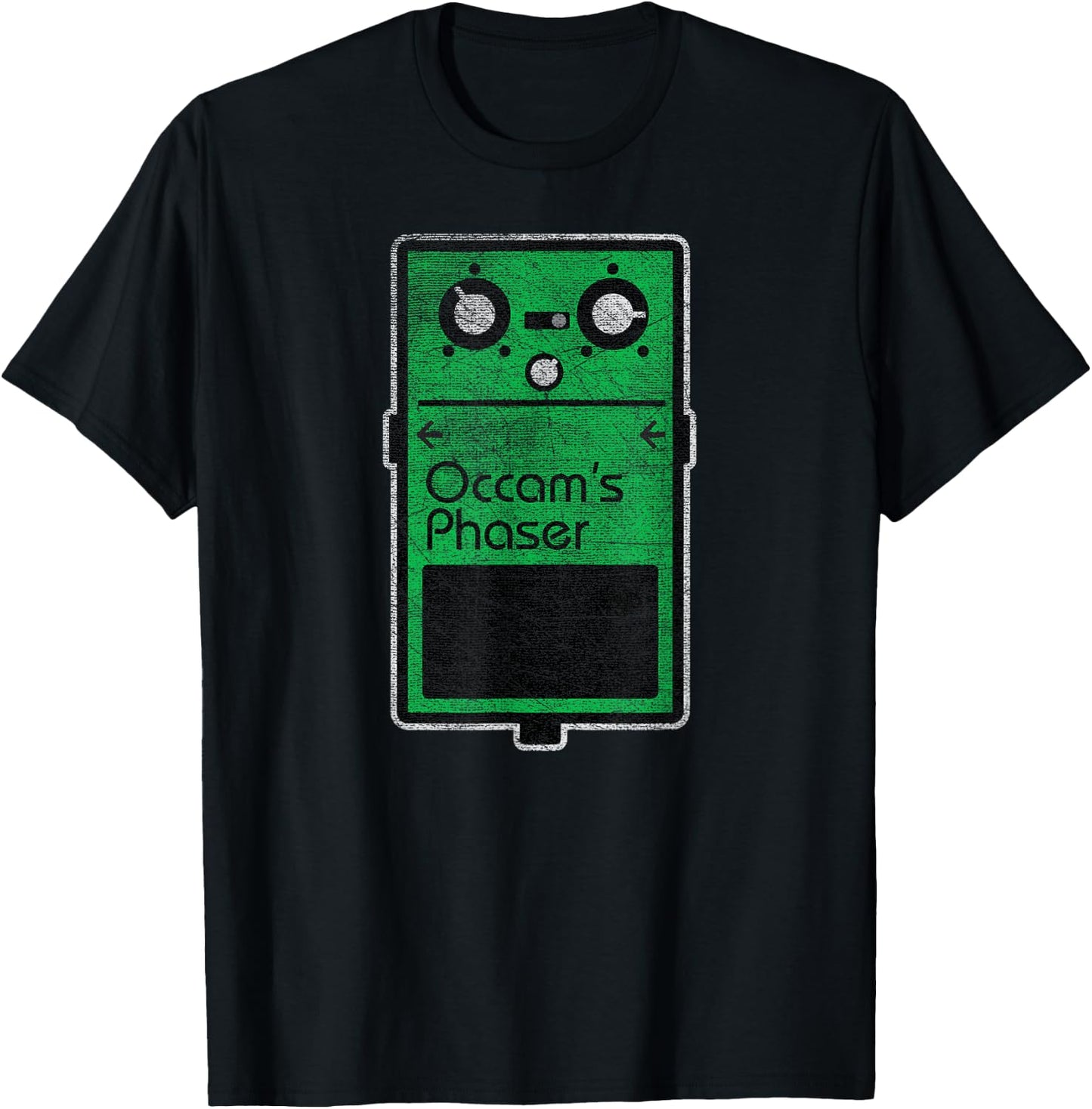 Funny Occam's Phaser Effect Pedal T-Shirt - T-Shirt | Black