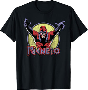 Marvel X-Men Magneto Classic Retro Magnetic Reach T-Shirt - T-Shirt | Black