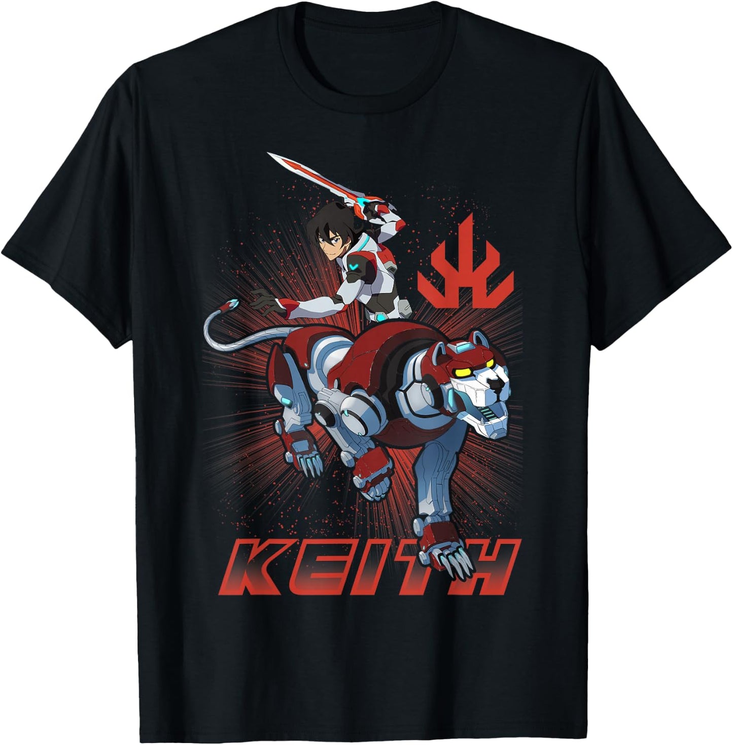 Voltron Legendary Defenders Paladin Keith Logo T-Shirt - T-Shirt | Black