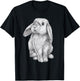 Lop Eared Bunny Rabbit Cute T-Shirt - T-Shirt | Black