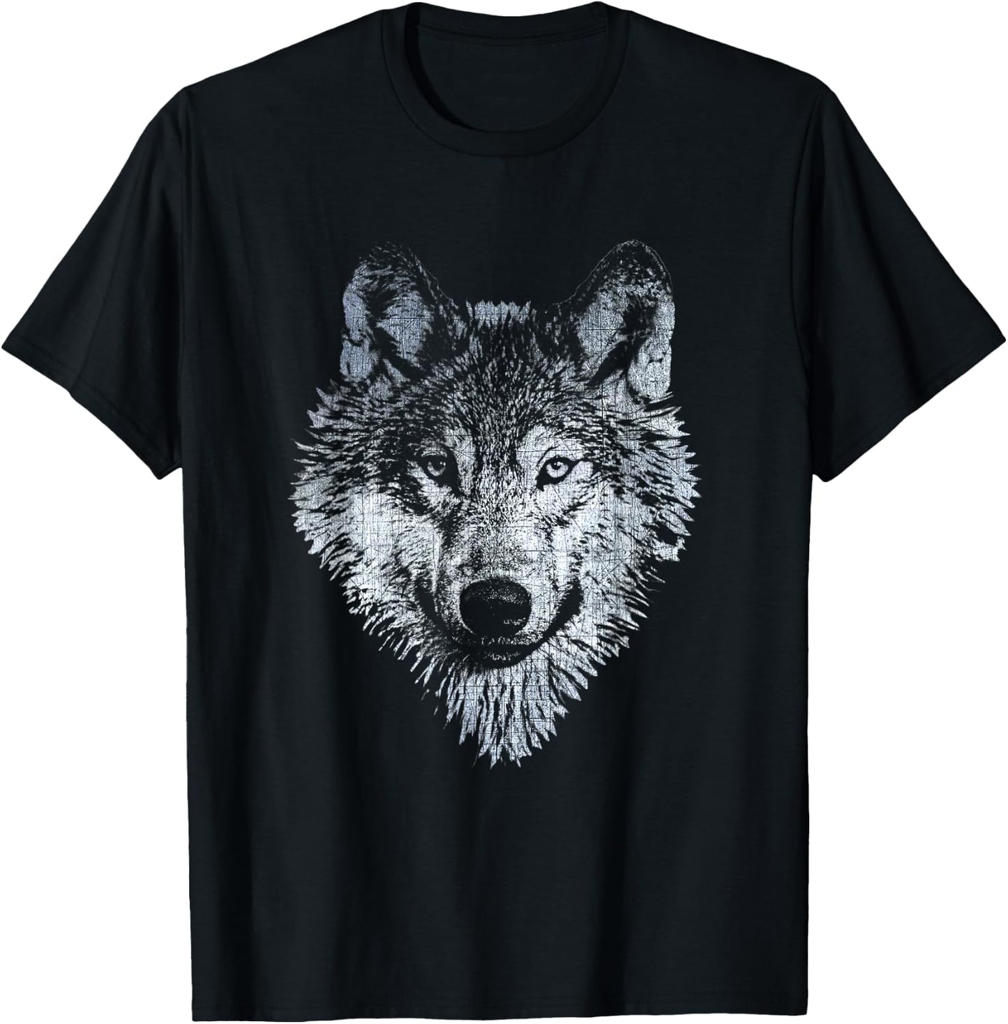 Wolf Face T-Shirt - T-Shirt | Black