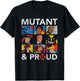 Marvel X-Men Mutant & Proud Retro T-Shirt - T-Shirt | Black