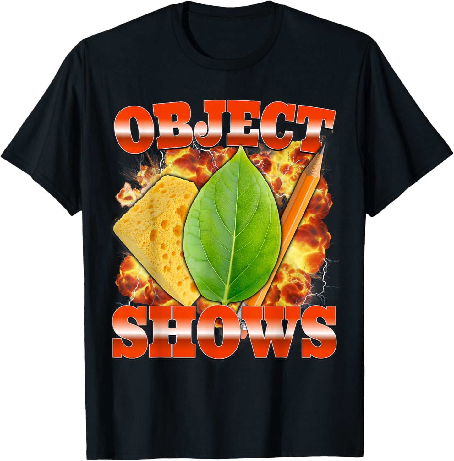 Object Shows | Funny Object Shows Kids Boys Girls T-Shirt - T-Shirt | Black