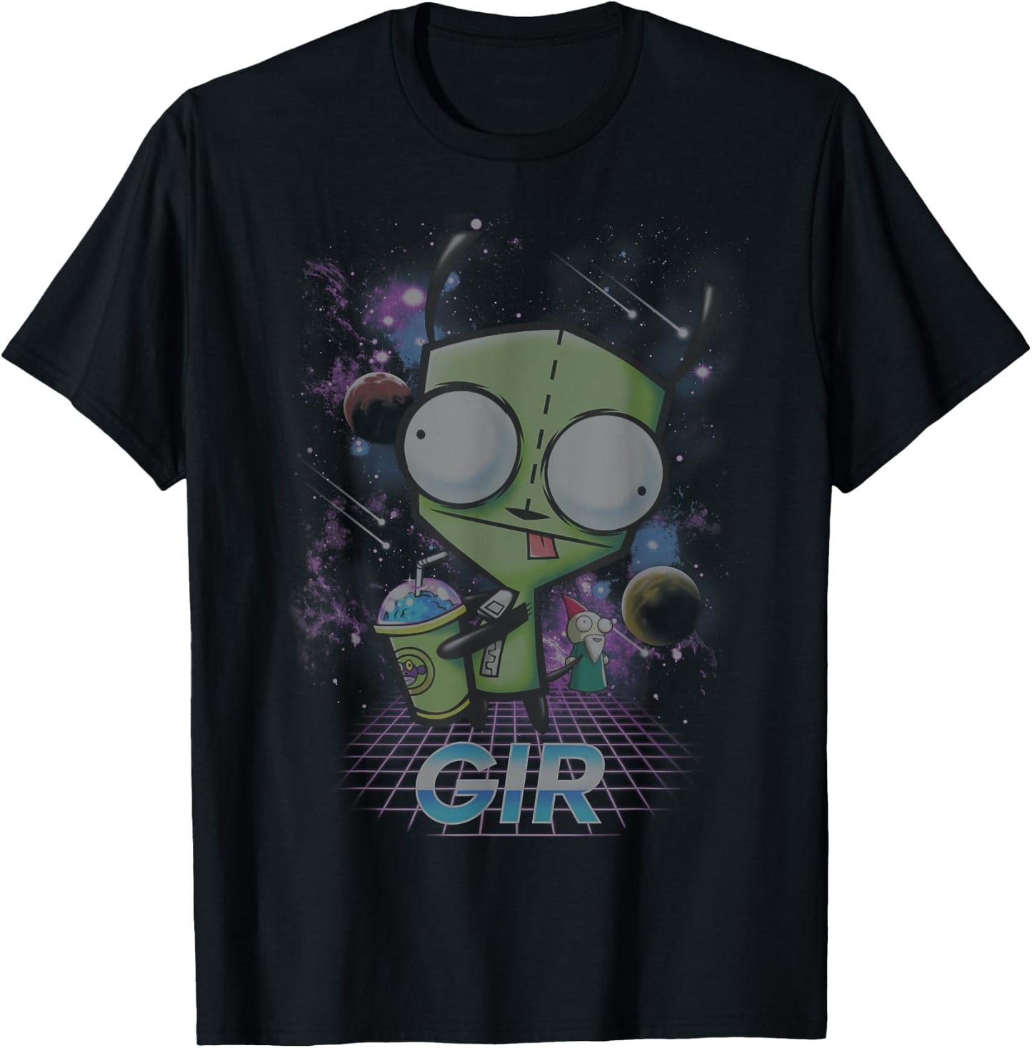 Nickelodeon Invader Zim - Gir Slushee Adventure T-Shirt - T-Shirt | Black