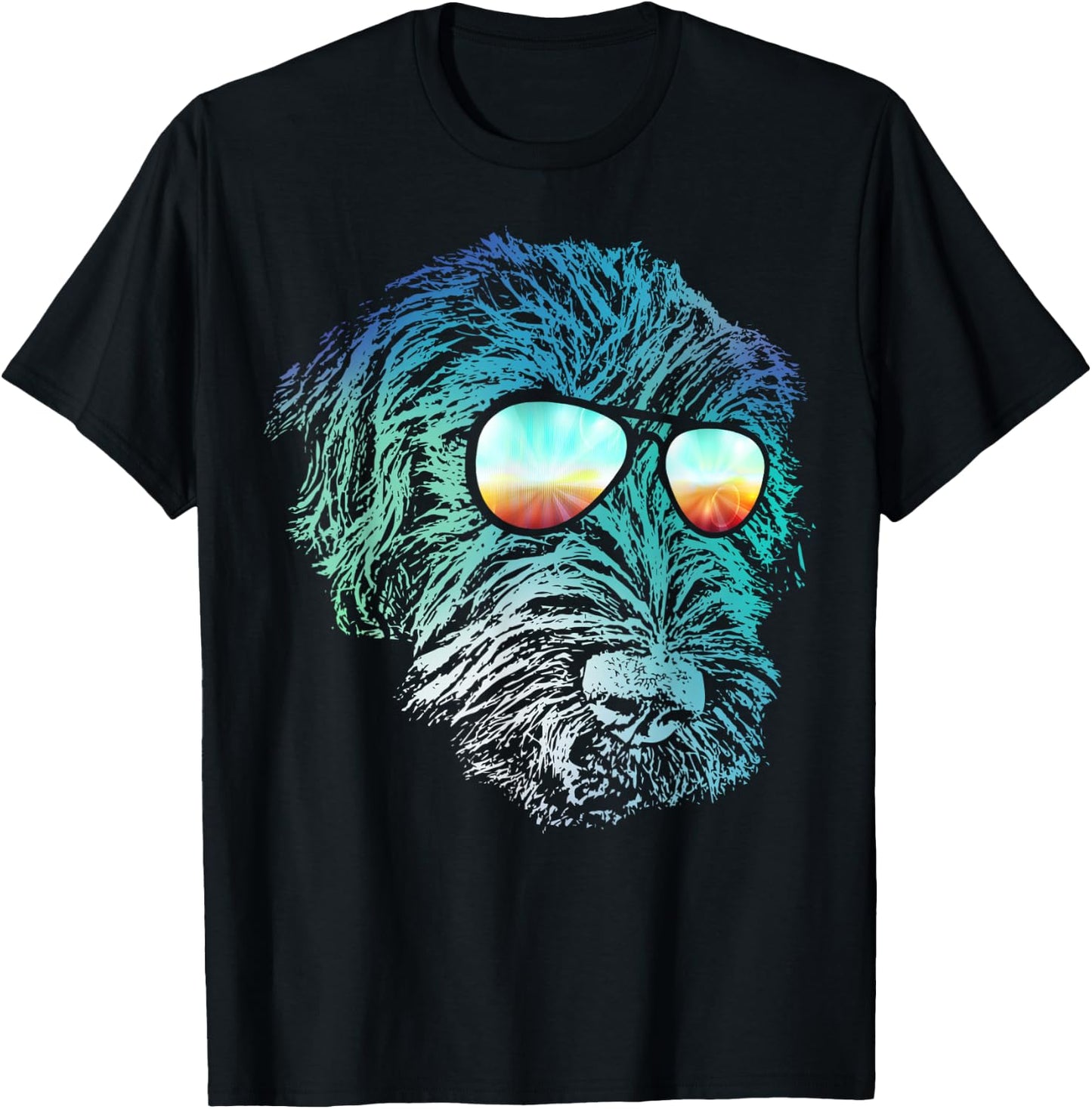 Disco Groovy Wirehaired Pointing Griffon Dog Gift Women Girls Kids T-Shirt - T-Shirt | Black