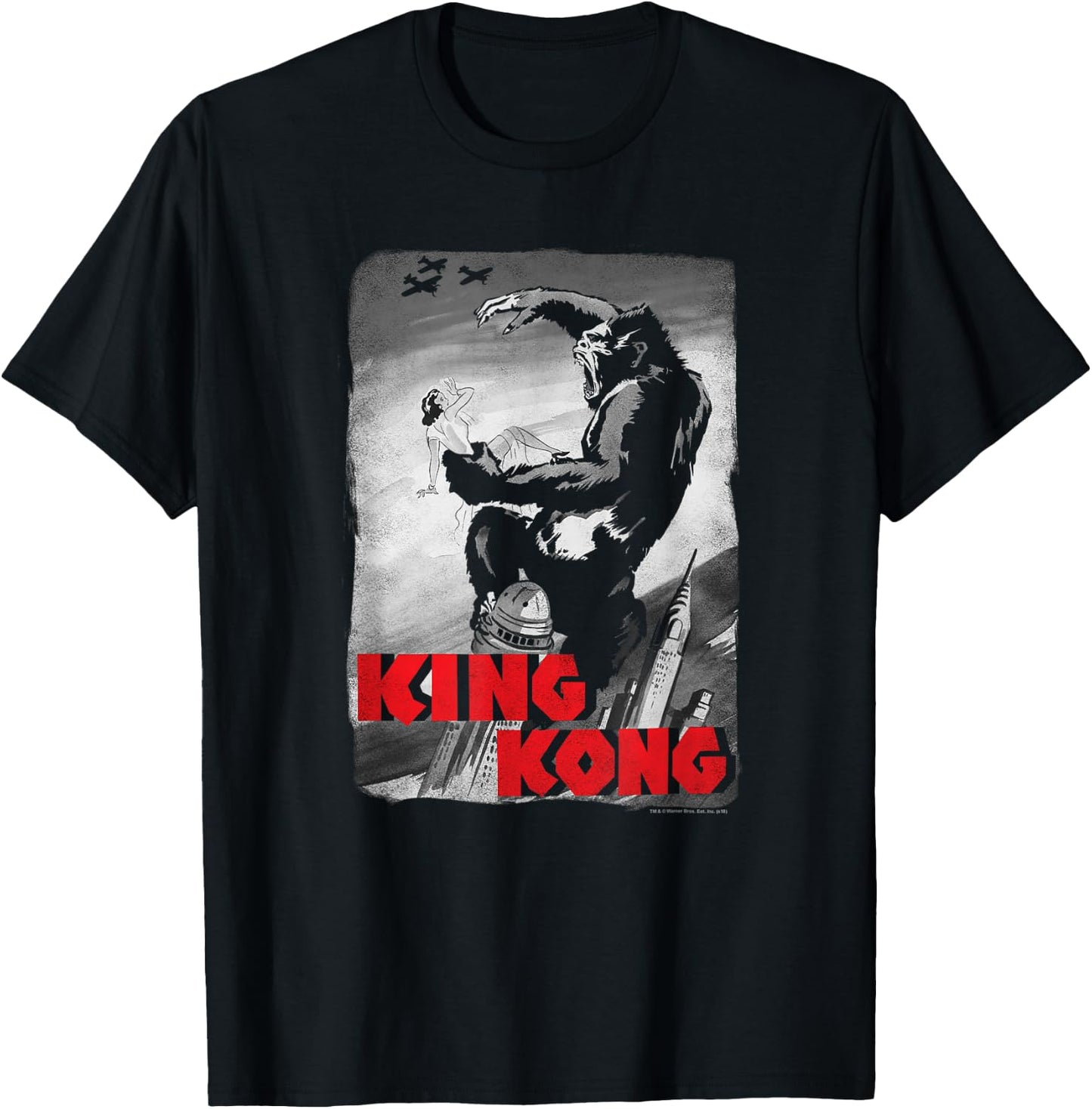 King Kong Planes Poster T Shirt T-Shirt - T-Shirt | Black