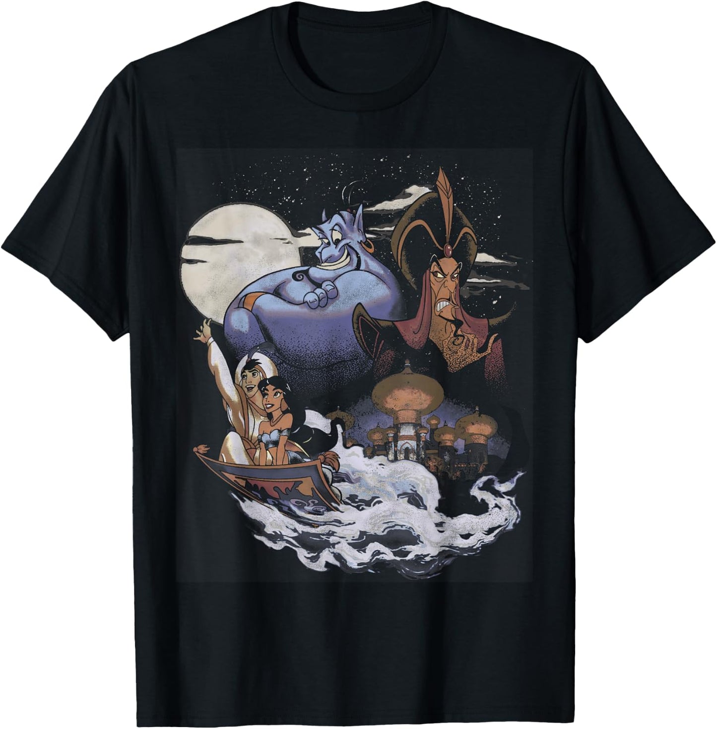 Disney Aladdin Winds of Agrabah Main Cast Graphic T-Shirt - T-Shirt | Black