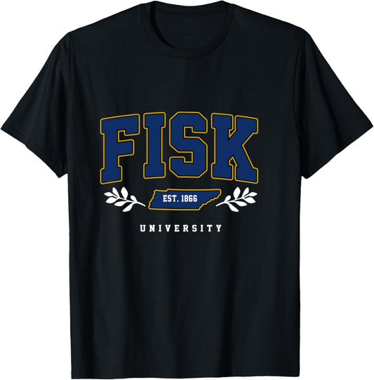 Fisk Tech – Vintage University Arch & Women T-Shirt - T-Shirt | Black