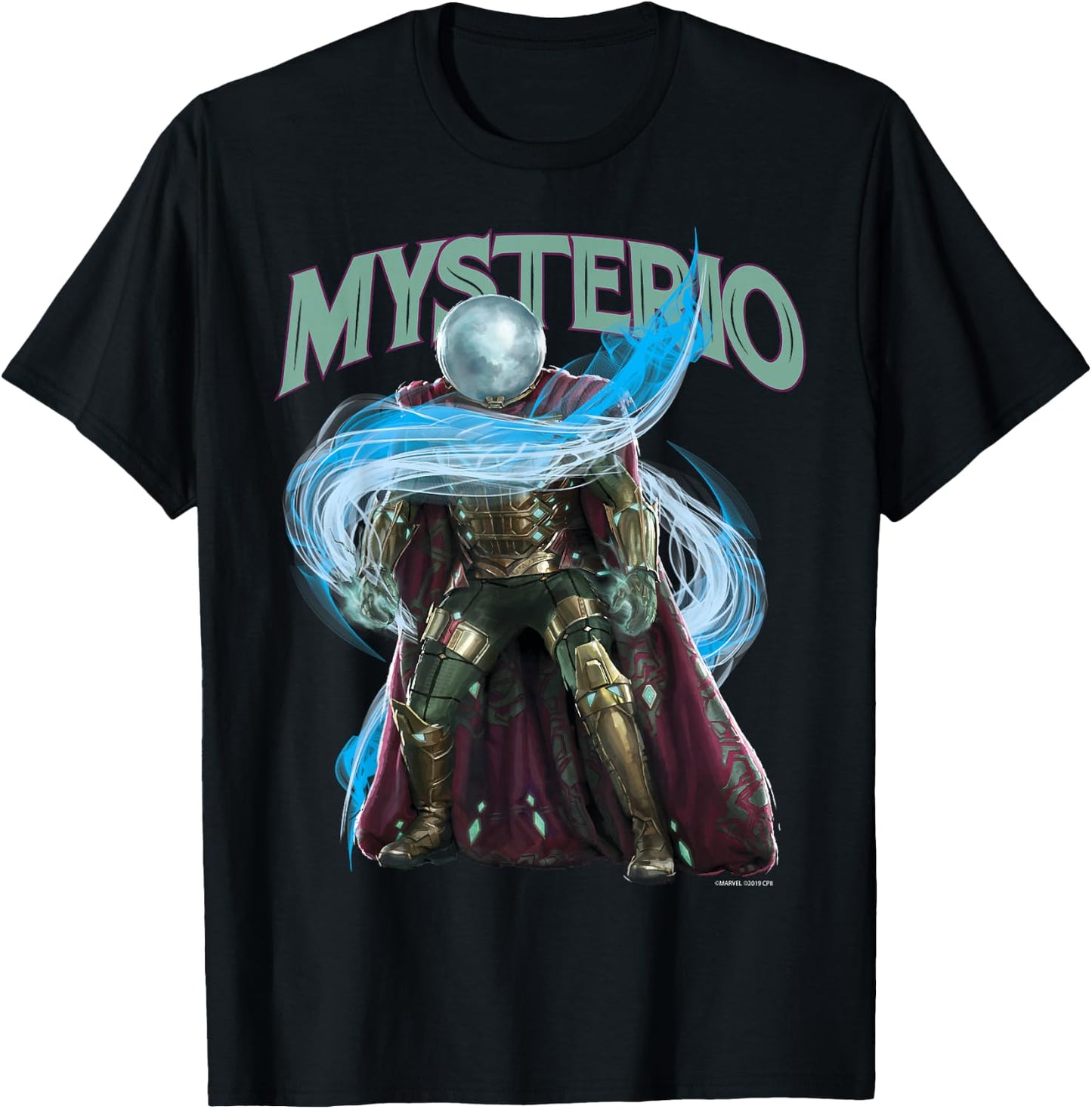 Marvel Spider-Man Far from Home Mysterio Stance T-Shirt - T-Shirt | Black