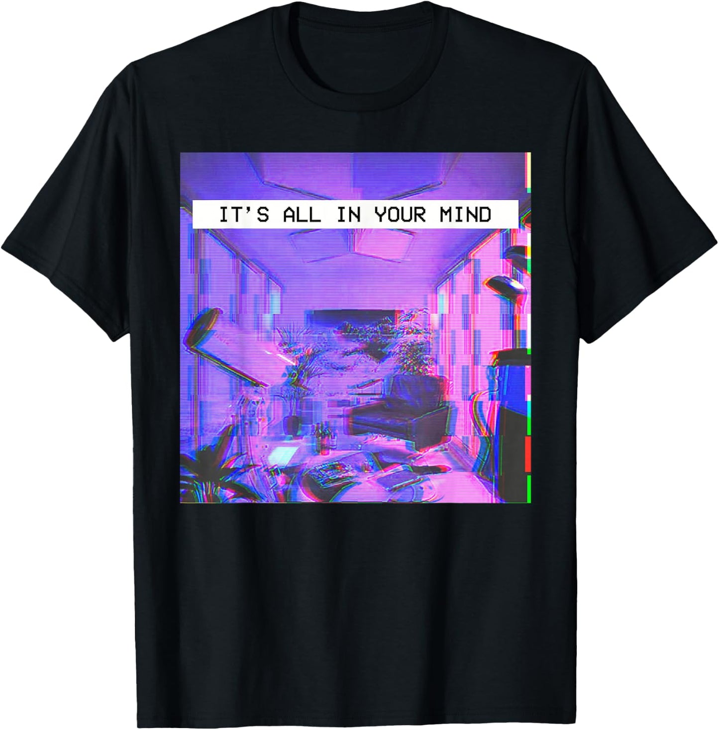 Vaporwave Aesthetic Style - Emotional Dream T-Shirt - T-Shirt | Black