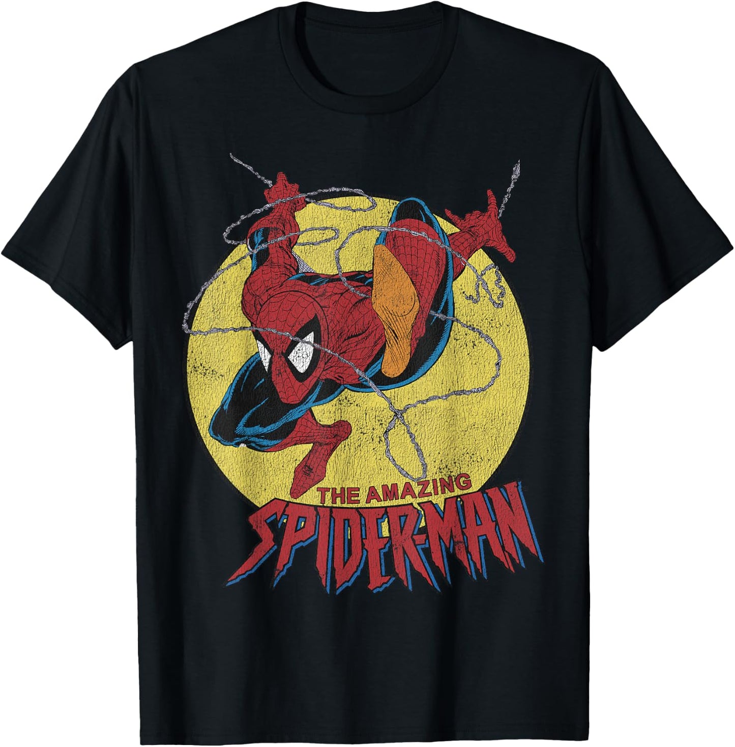 Marvel The Amazing Spider-Man Vintage Jump Logo T-Shirt - T-Shirt | Black