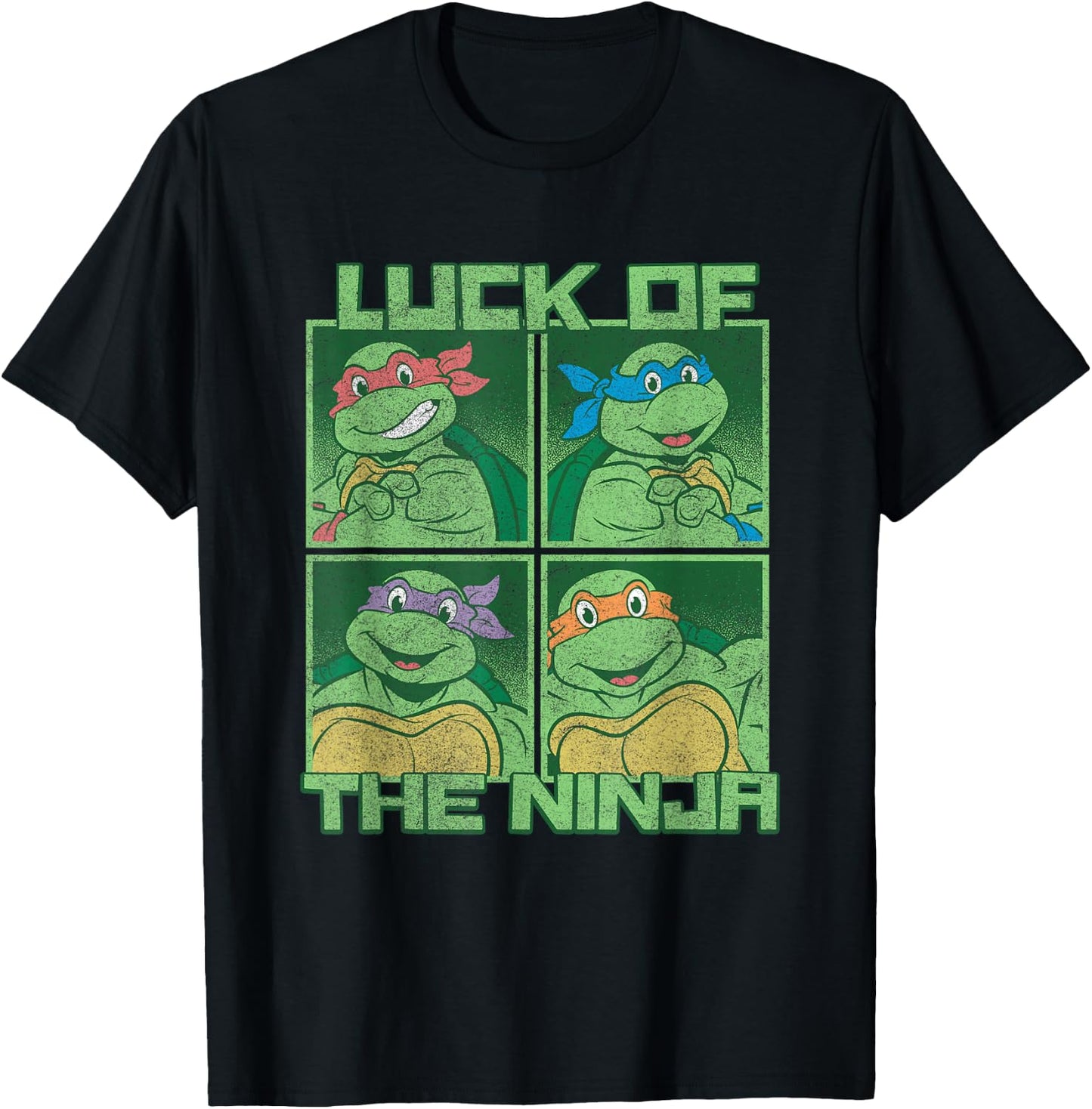 Teenage Mutant Ninja Turtles Luck Of The Ninja Box Up T-Shirt - T-Shirt | Black