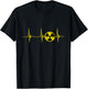 Nuclear Radiation Heartbeat EKG Pulse Fallout Symbol Sign T-Shirt - T-Shirt | Black