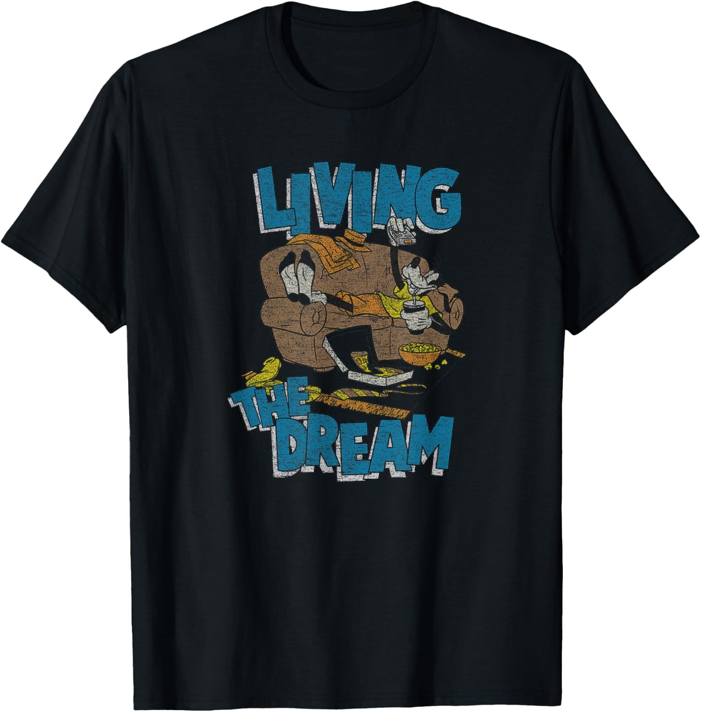 Disney - Goofy Living The Dream T-Shirt - T-Shirt | Black