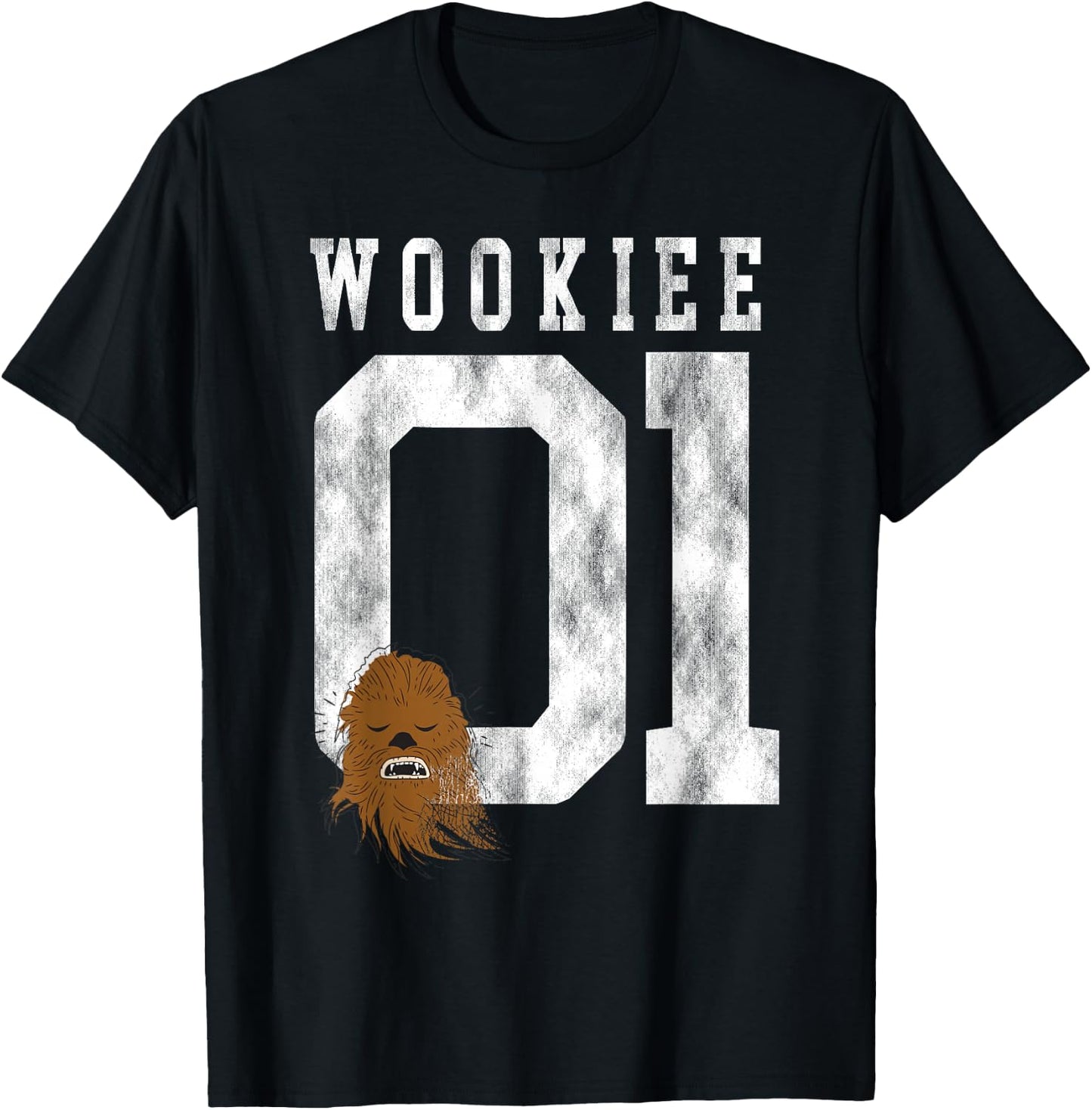 Star Wars Chewbacca Chewie Wookie Jersey T-Shirt - T-Shirt | Black