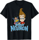 Jimmy Neutron Goddard Title Vintage Poster T-Shirt - T-Shirt | Black