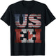 USEH Flag Funny American Canadian friends citizenship party T-Shirt - T-Shirt | Black