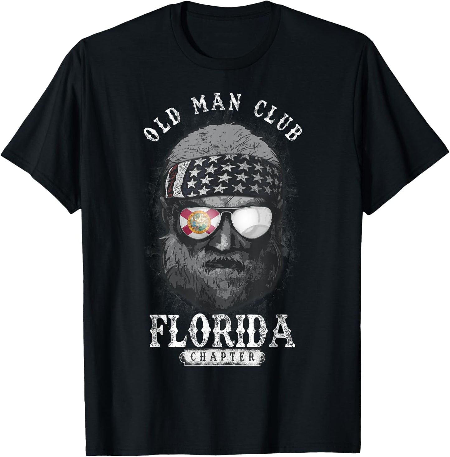 Old Man Club: Florida Chapter T-Shirt - T-Shirt | Black