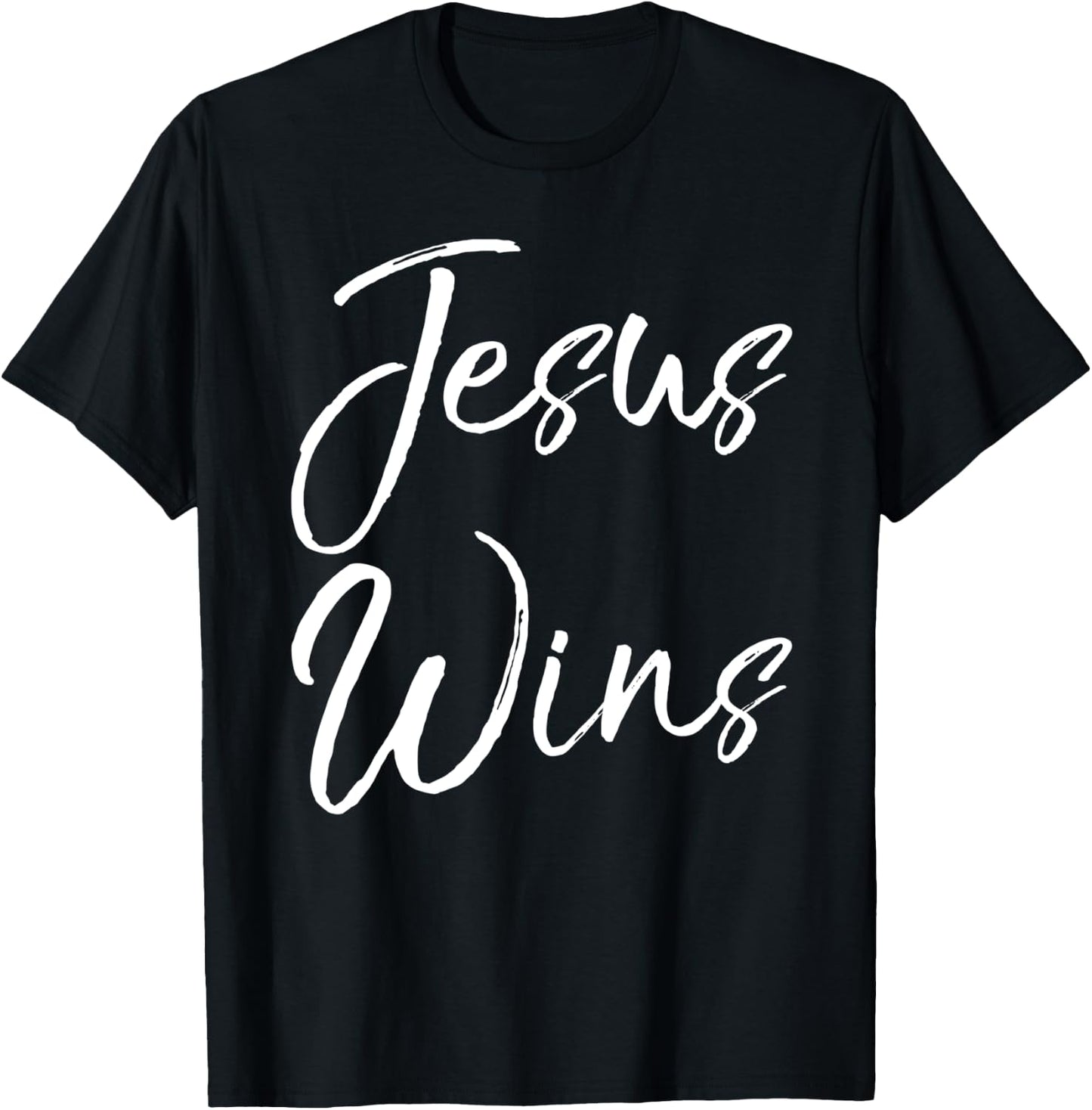 Christian Quote Gift Victory in Christ Jesus Wins T-Shirt - T-Shirt | Black
