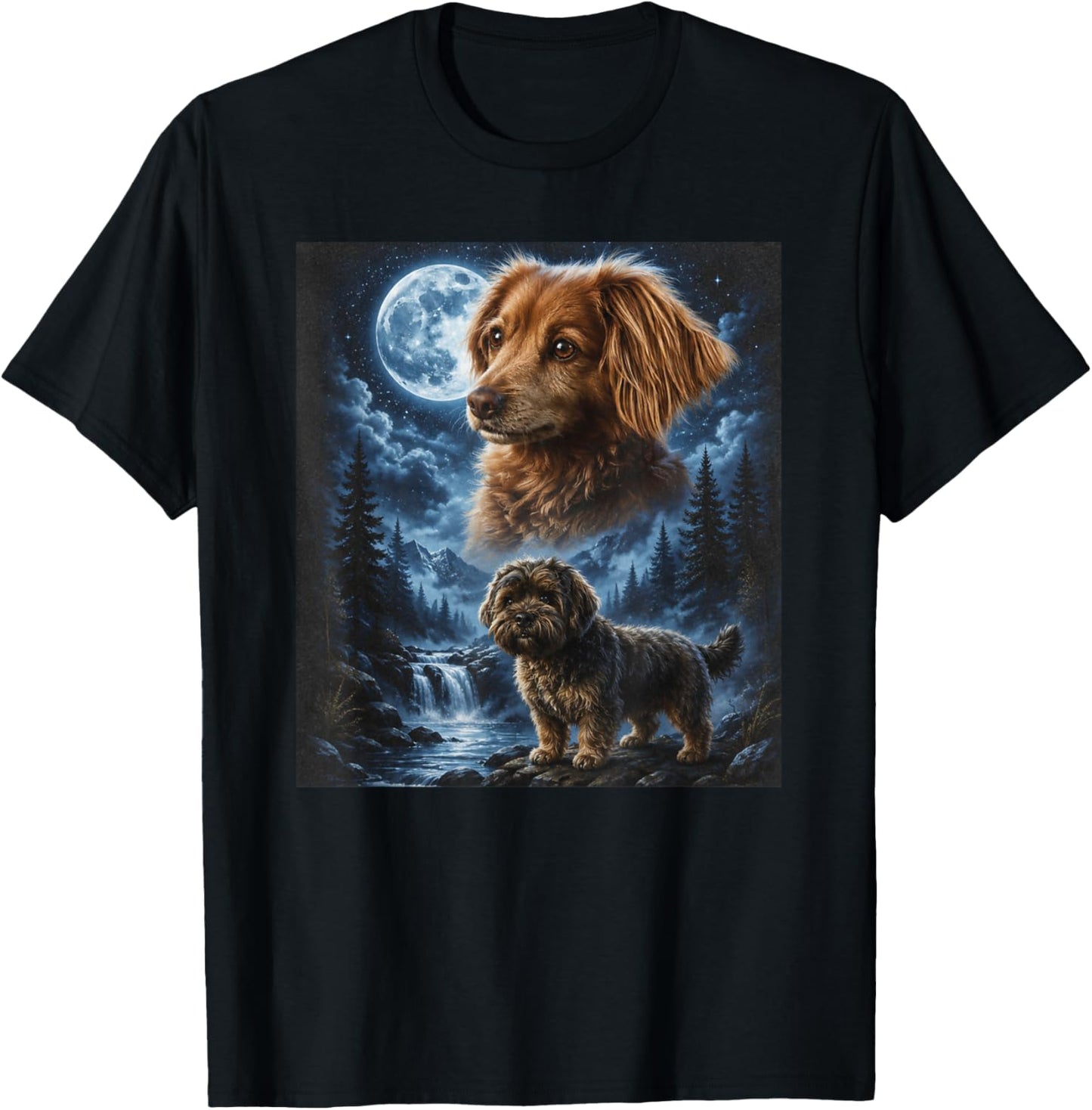 K Marshall Family Dogs T-Shirt - T-Shirt | Black