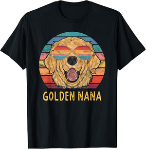 Golden Retriever Nana Gifts Golden Retriever Grandma T-Shirt - T-Shirt | Black
