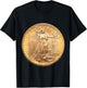 Saint-Gaudens Gold Double Eagle Coin Collecting T-Shirt - T-Shirt | Black