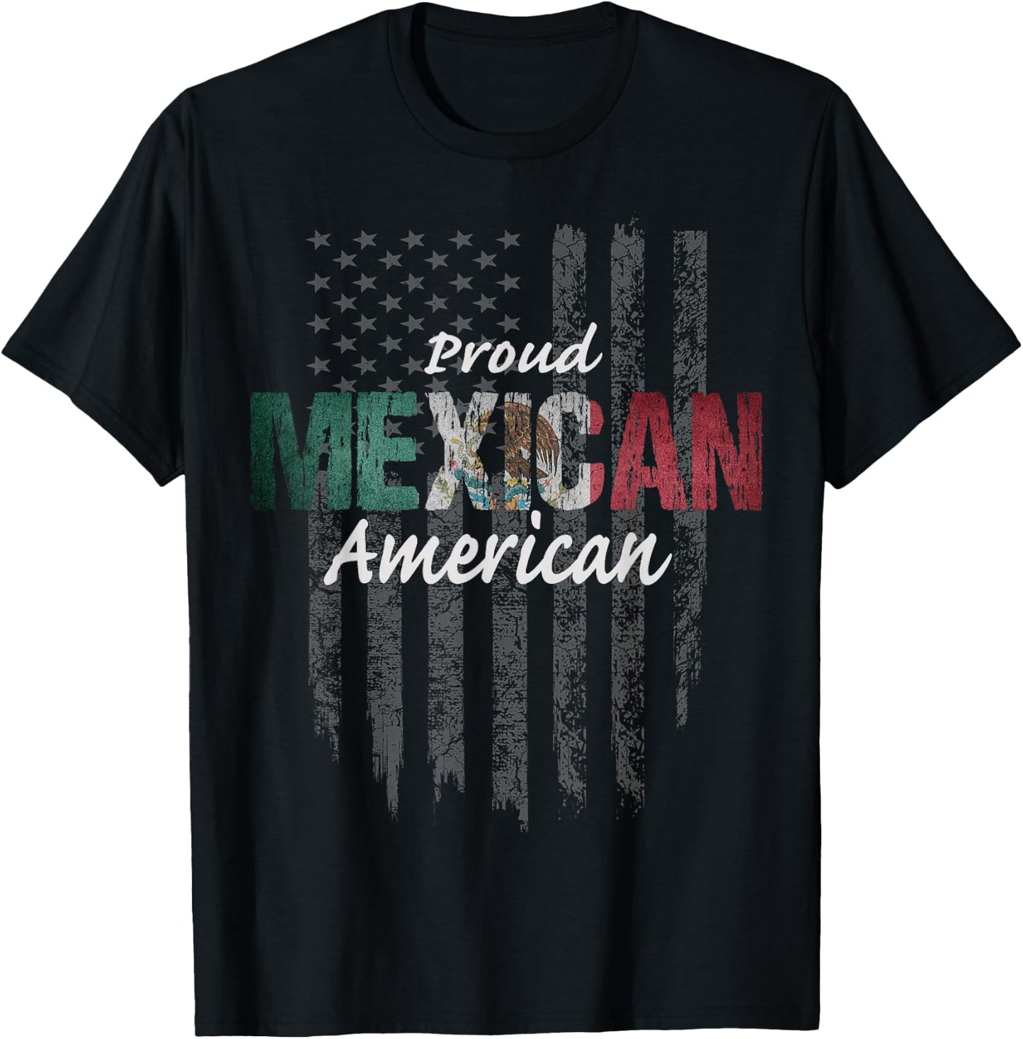 Mexican American Shirt - Proud Mexican American T-Shirt - T-Shirt | Black
