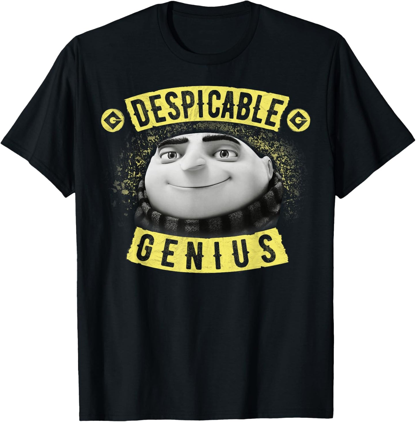 Despicable Me Minions Gru Is A Genius Graphic T-Shirt - T-Shirt | Black