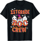 Retro 1st grade boo crew First Grade Kids Halloween Costume T-Shirt - T-Shirt | Black