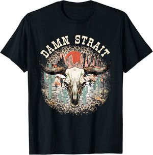 Retro Damn Strait Proud Name Animal Costume Women T-Shirt - T-Shirt | Black