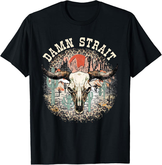 Retro Damn Strait Proud Name Animal Costume Women T-Shirt - T-Shirt | Black
