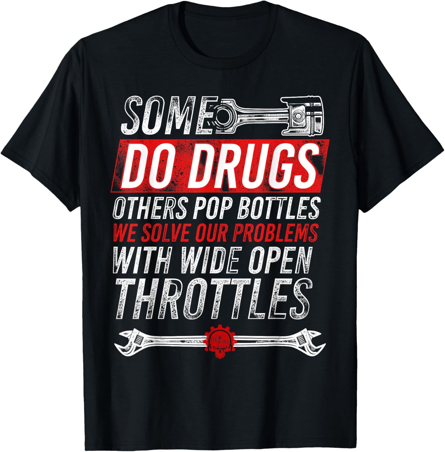 Wide Open Throttle - Car or Truck Racing T-Shirt - T-Shirt | Black