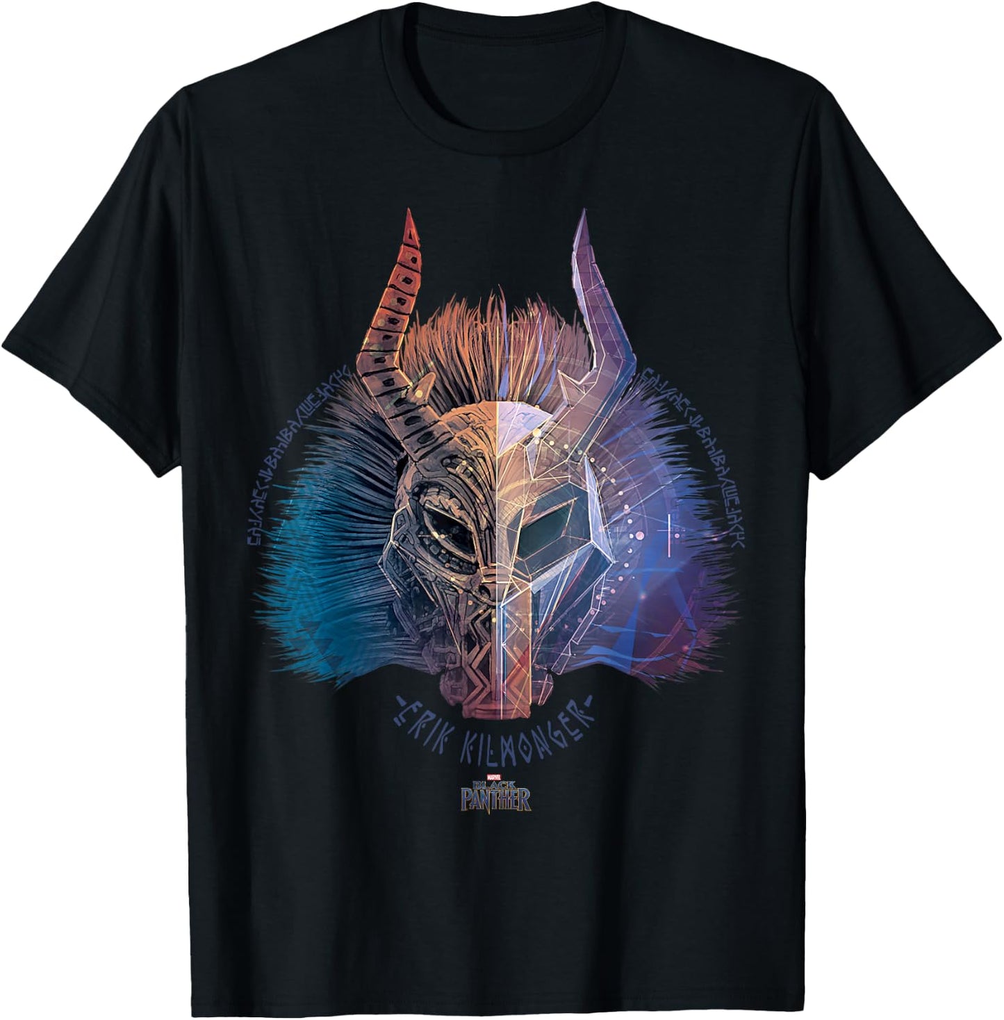 Marvel Black Panther Movie Killmonger Ombre Graphic T-Shirt - T-Shirt | Black