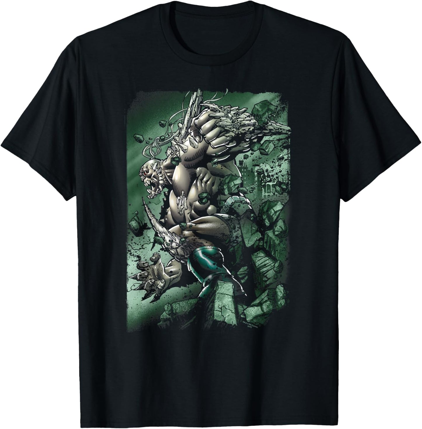 DC Comics Superman Doomsday Destruction - -Adults, Black, Small, Short Sleeve, Cotton Blend T-Shirt - T-Shirt | Black